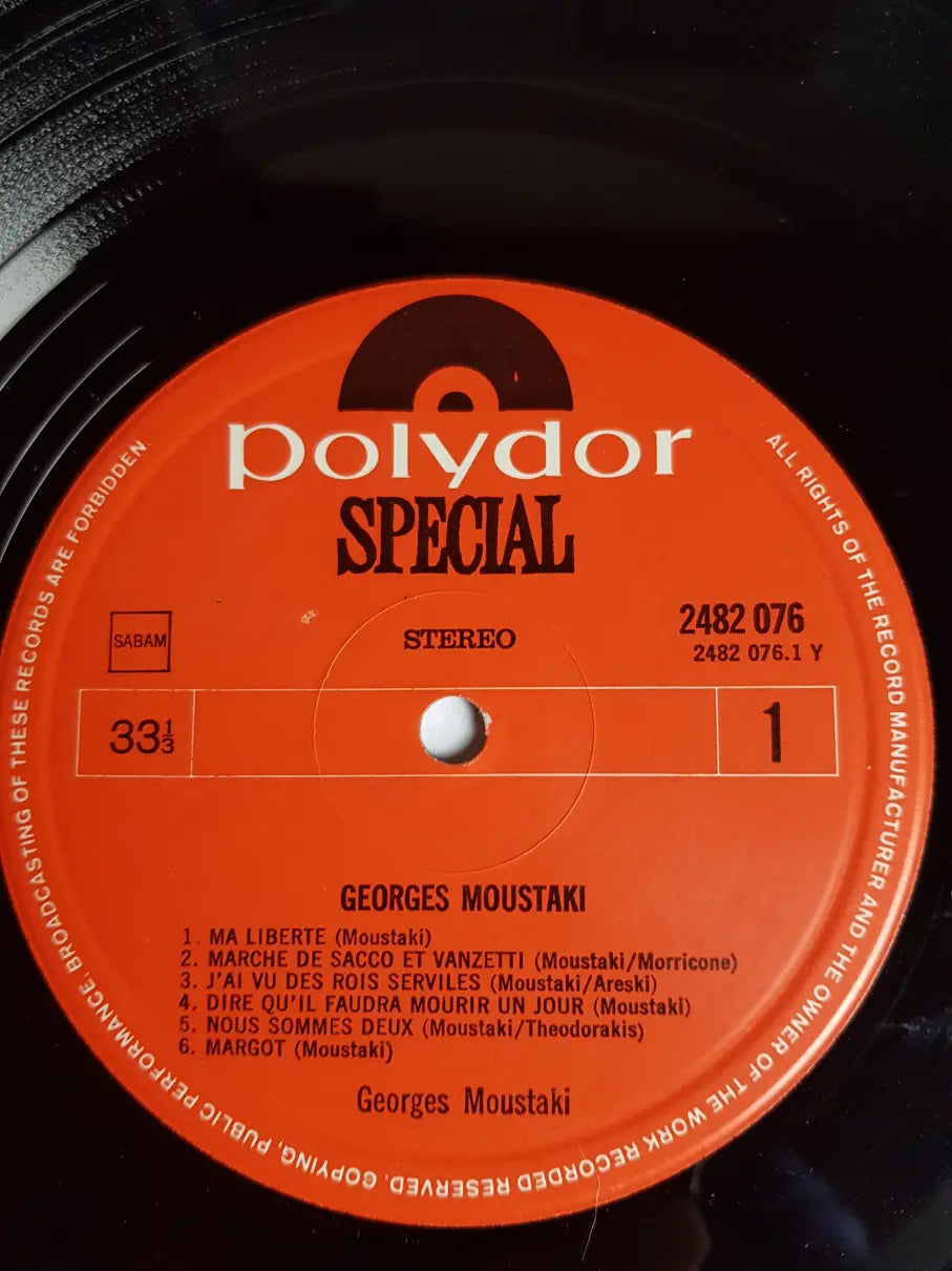 Georges Moustaki – Ma Liberté