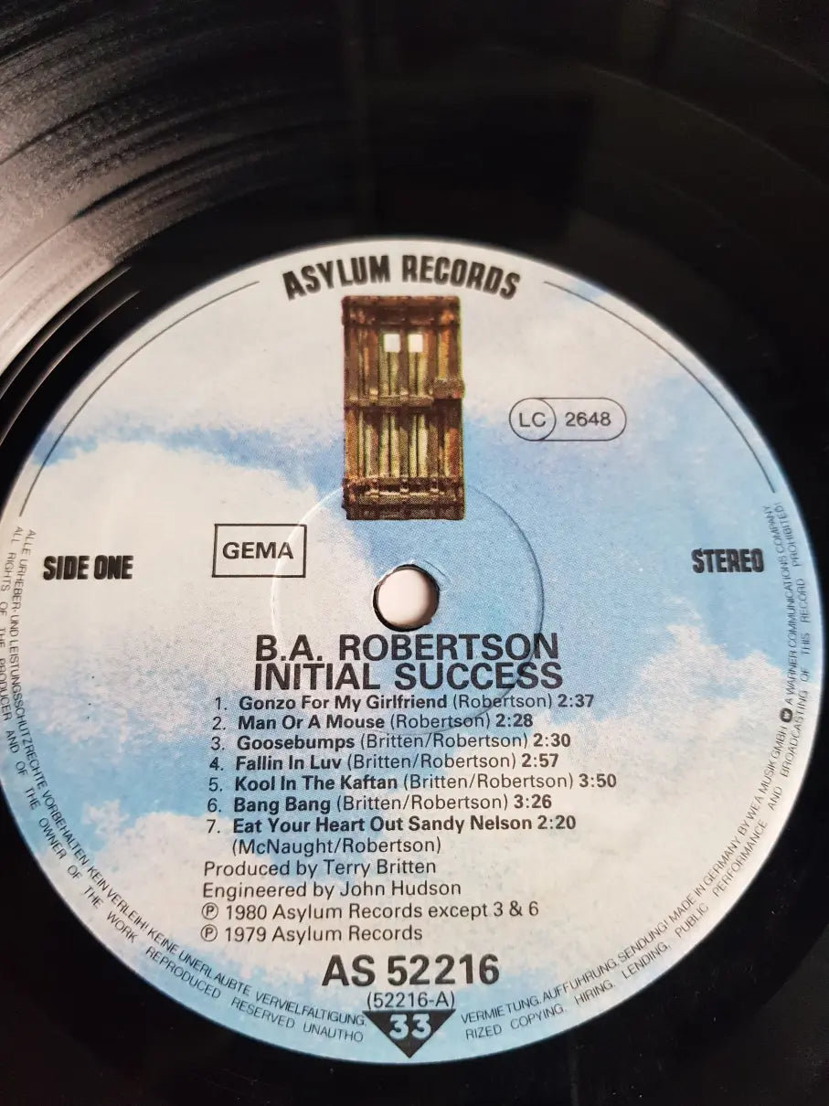 B. A. Robertson – Initial Success