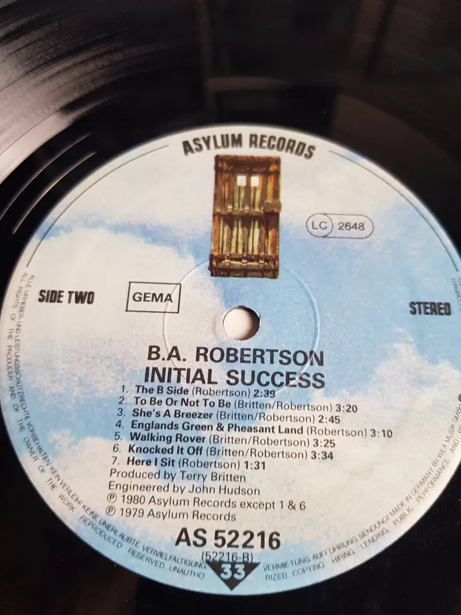 B. A. Robertson – Initial Success