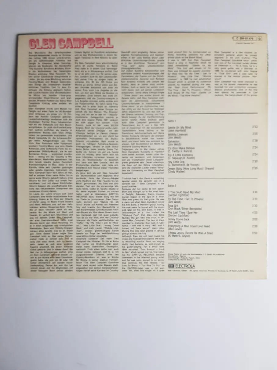 Glen Campbell – The Best Of Glen Campbell