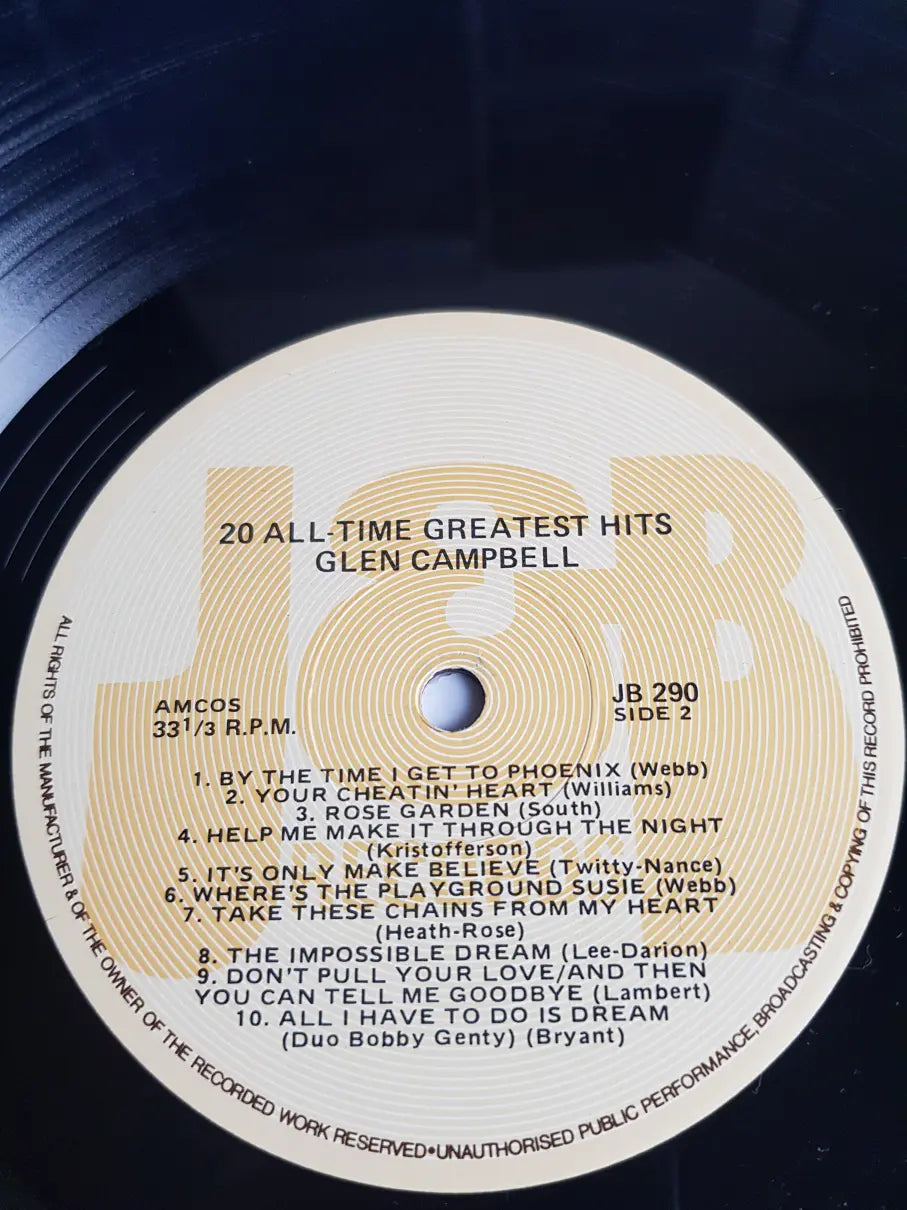 Glen Campbell – 20 All Time Greatest Hits