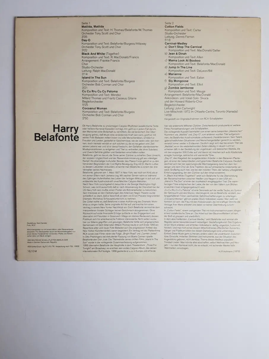 Harry Belafonte – Harry Belafonte