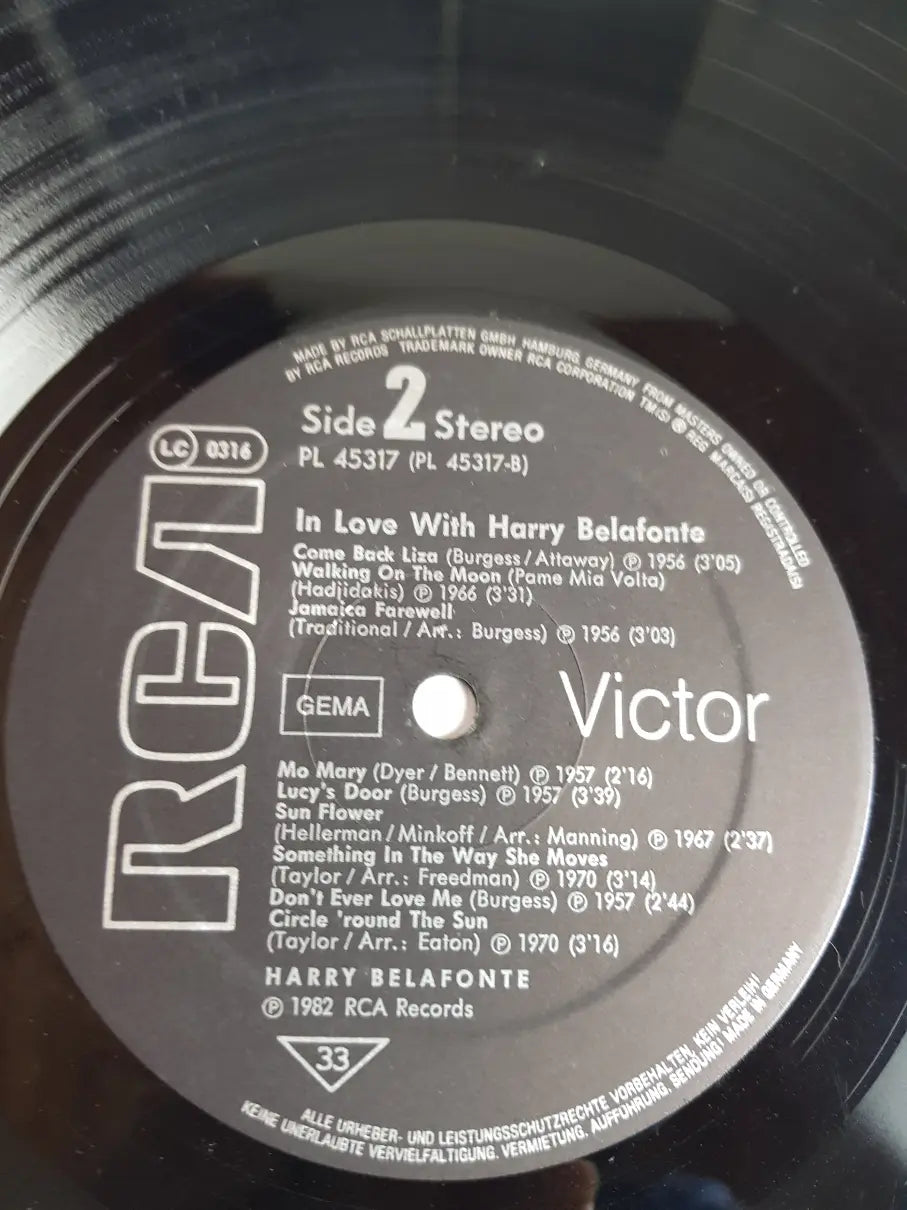 Harry Belafonte – In Love With Harry Belafonte