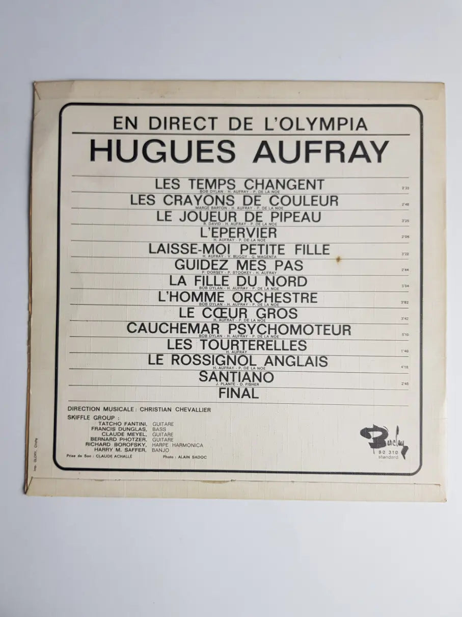 Hugues Aufray – En Direct De L'Olympia