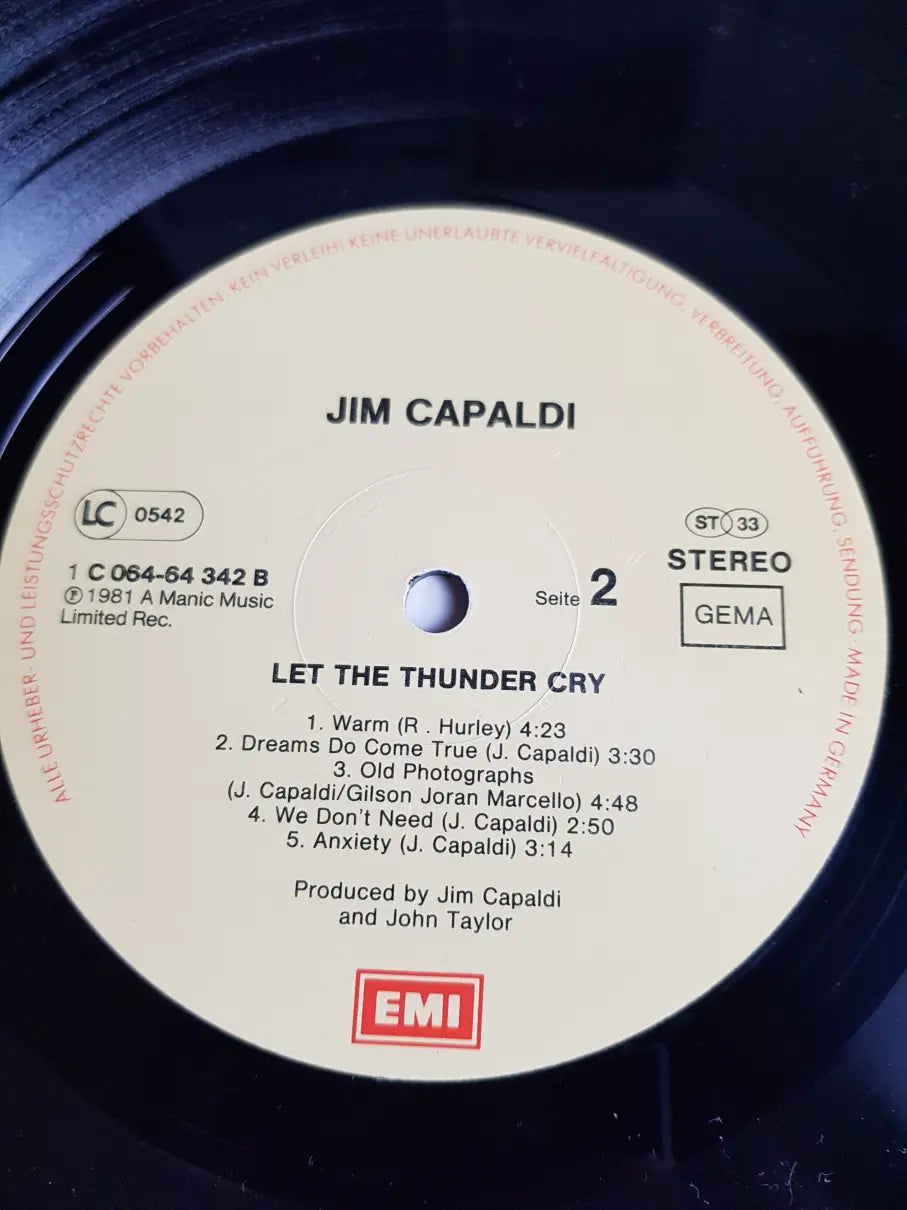 Jim Capaldi – Let The Thunder Cry