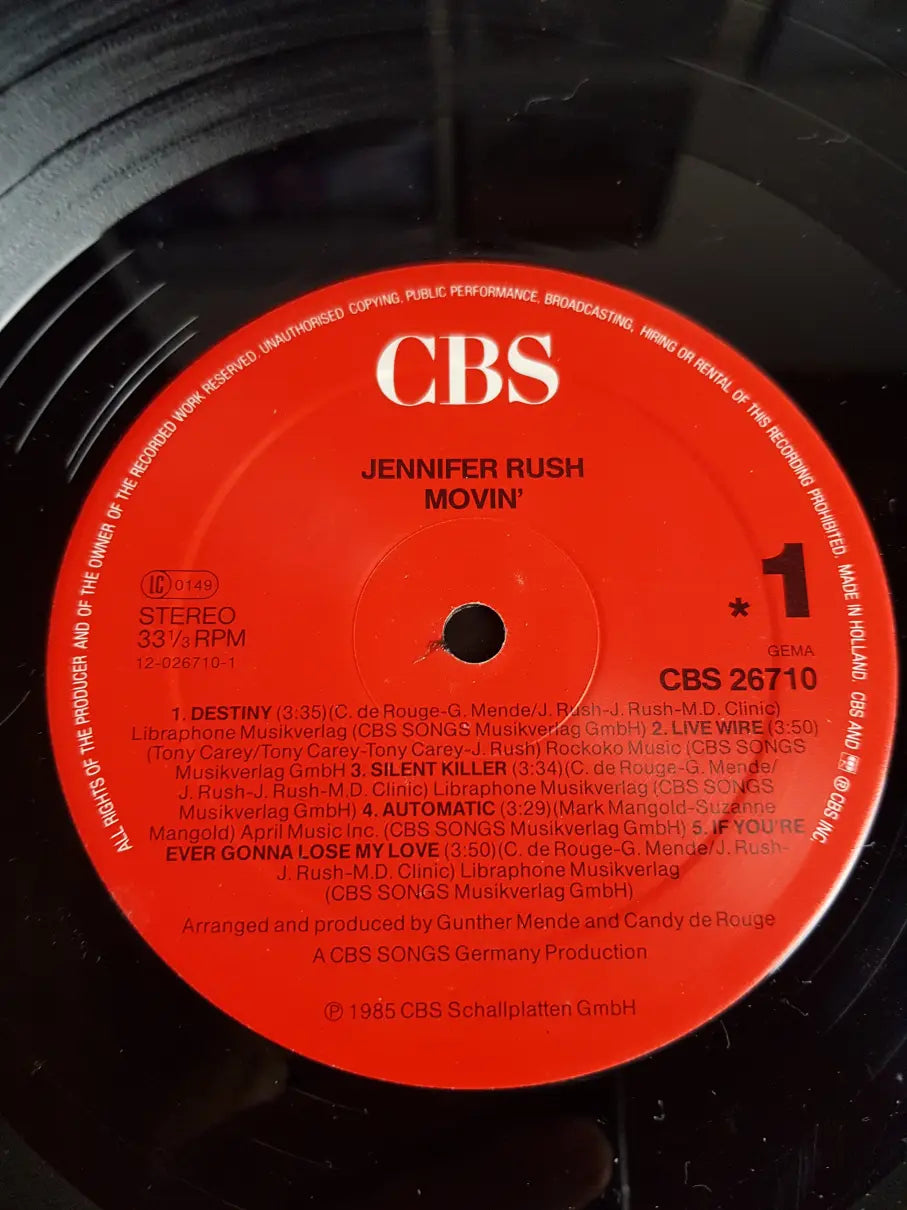 Jennifer Rush – Movin' NL