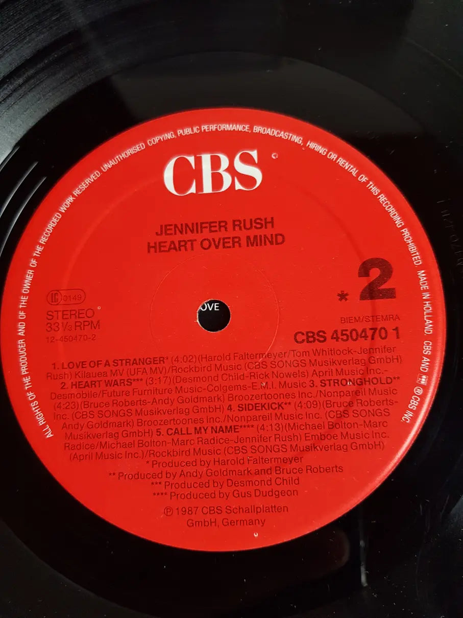 Jennifer Rush – Heart Over Mind