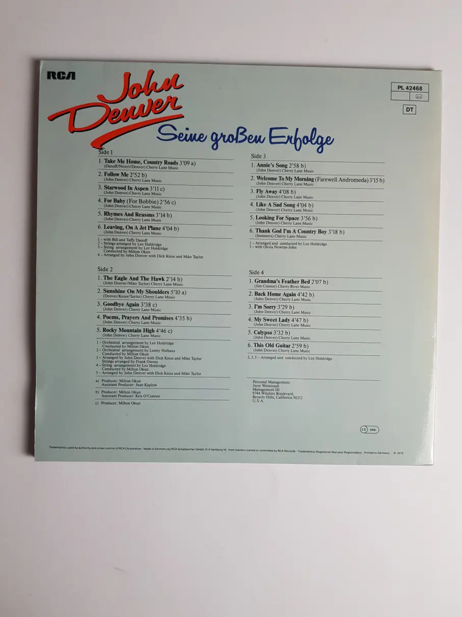 John Denver – Seine Großen Erfolge