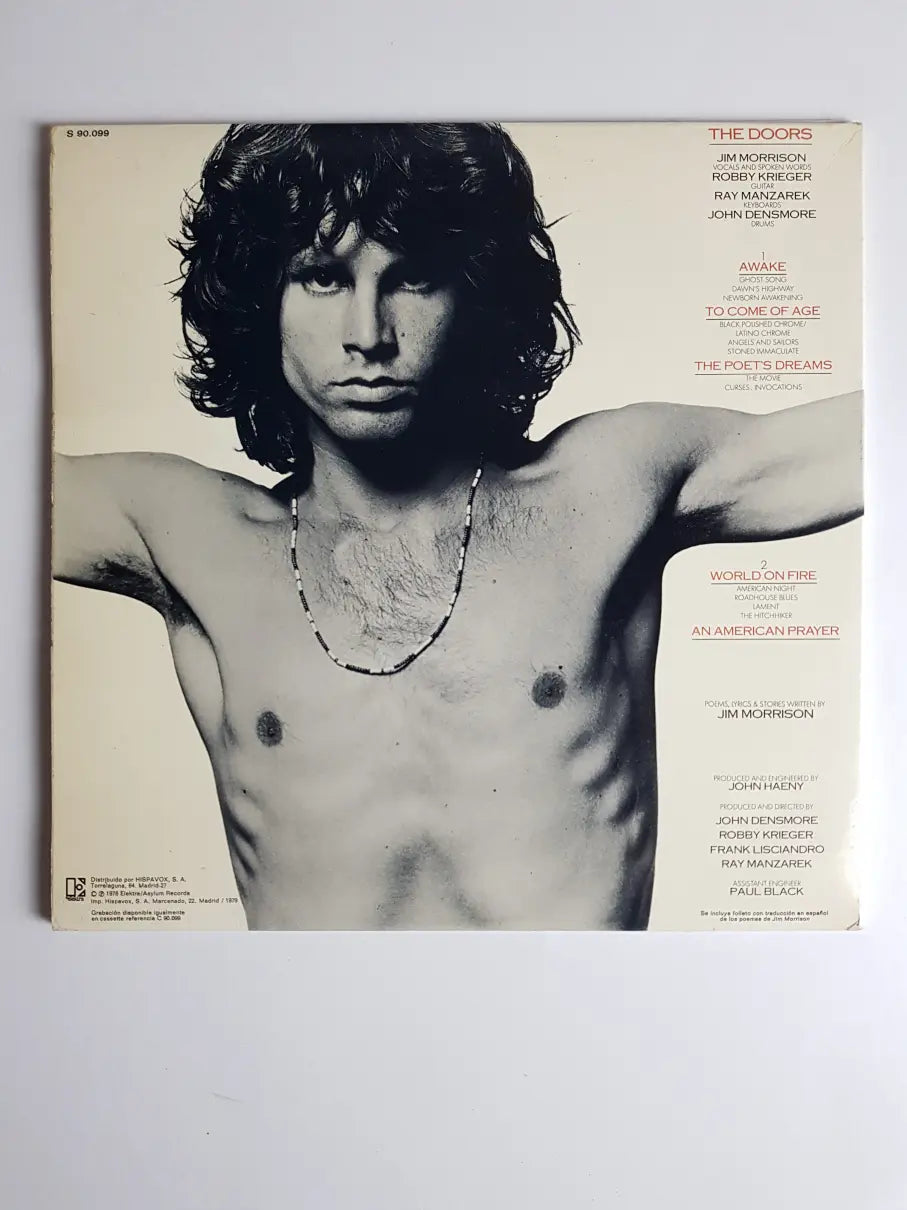 Jim Morrison Music By The Doors – An American Prayer