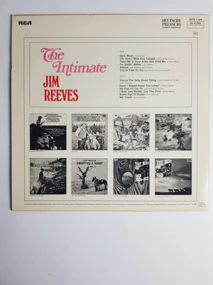 Jim Reeves – The Intimate Jim Reeves
