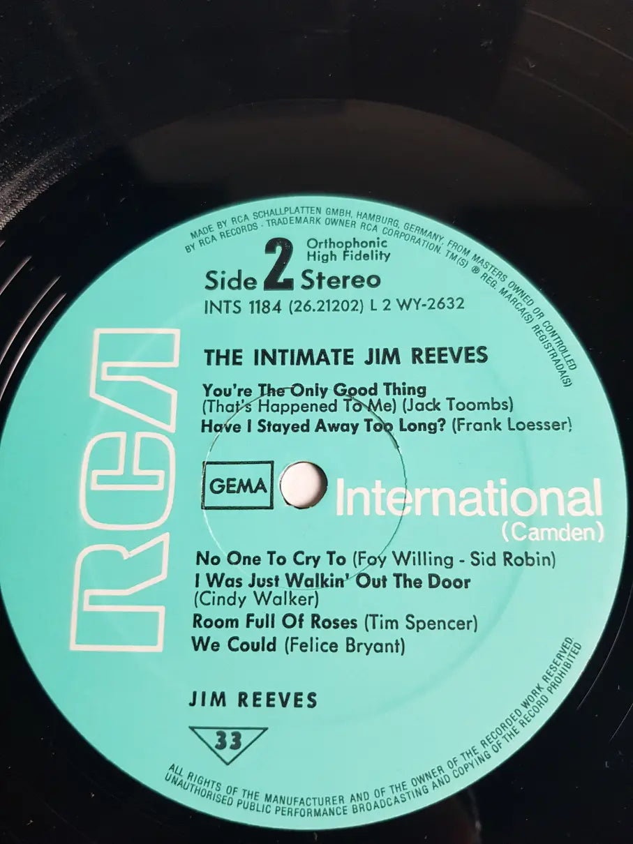 Jim Reeves – The Intimate Jim Reeves