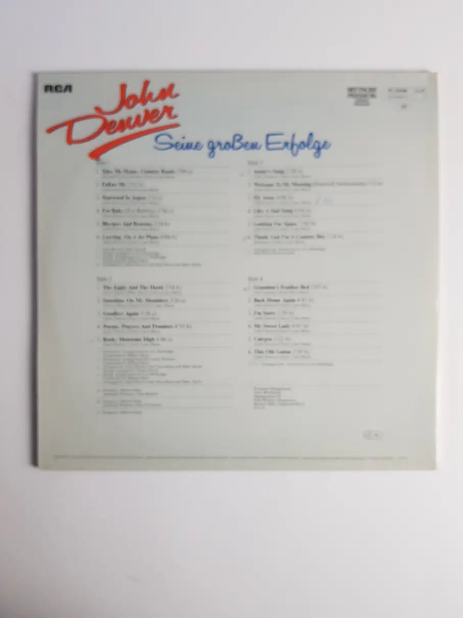 John Denver – Seine Großen Erfolge Black Labels