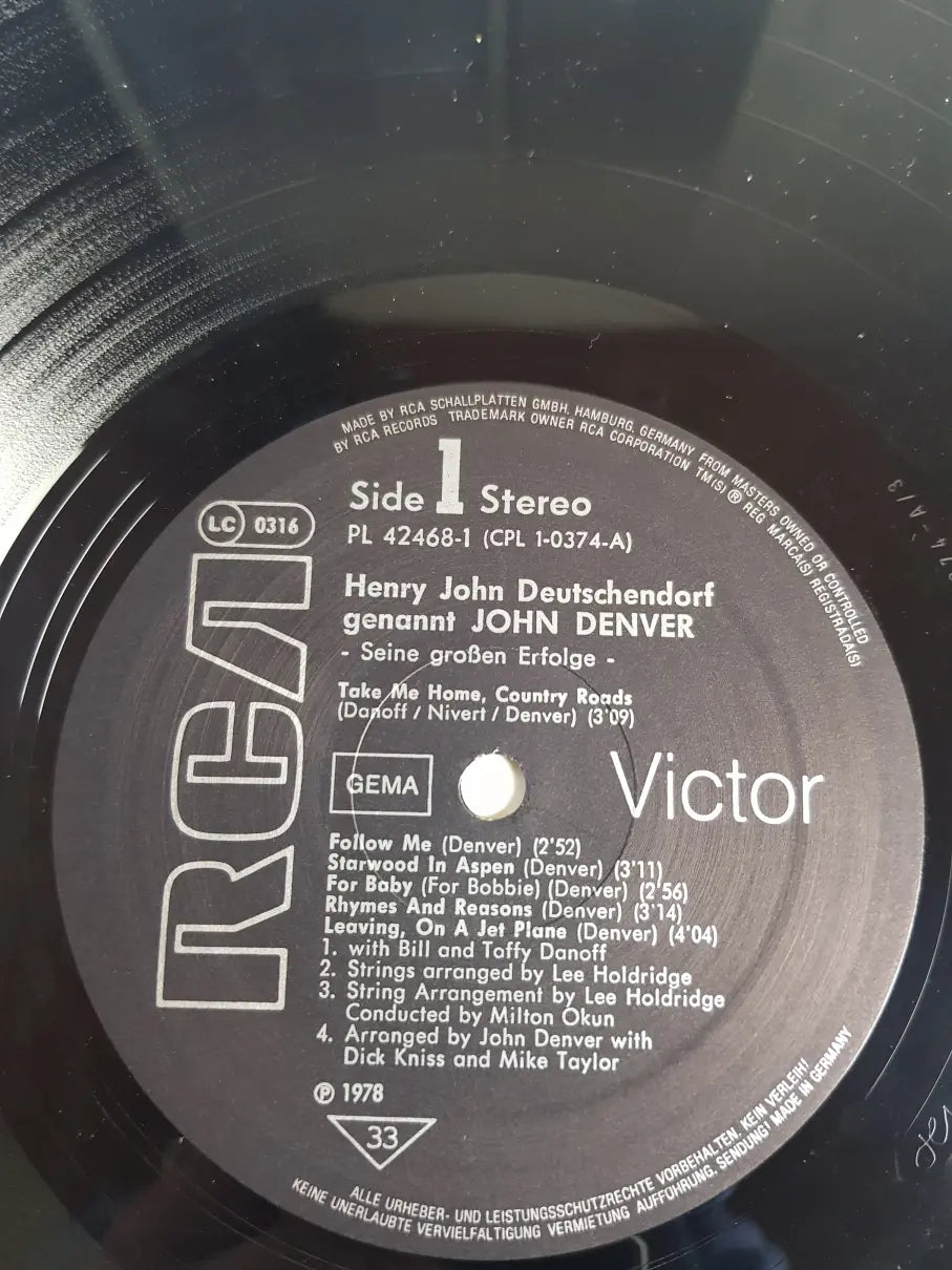 John Denver – Seine Großen Erfolge Black Labels