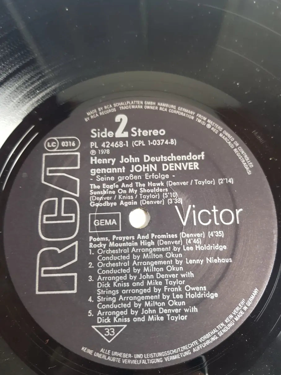 John Denver – Seine Großen Erfolge Black Labels