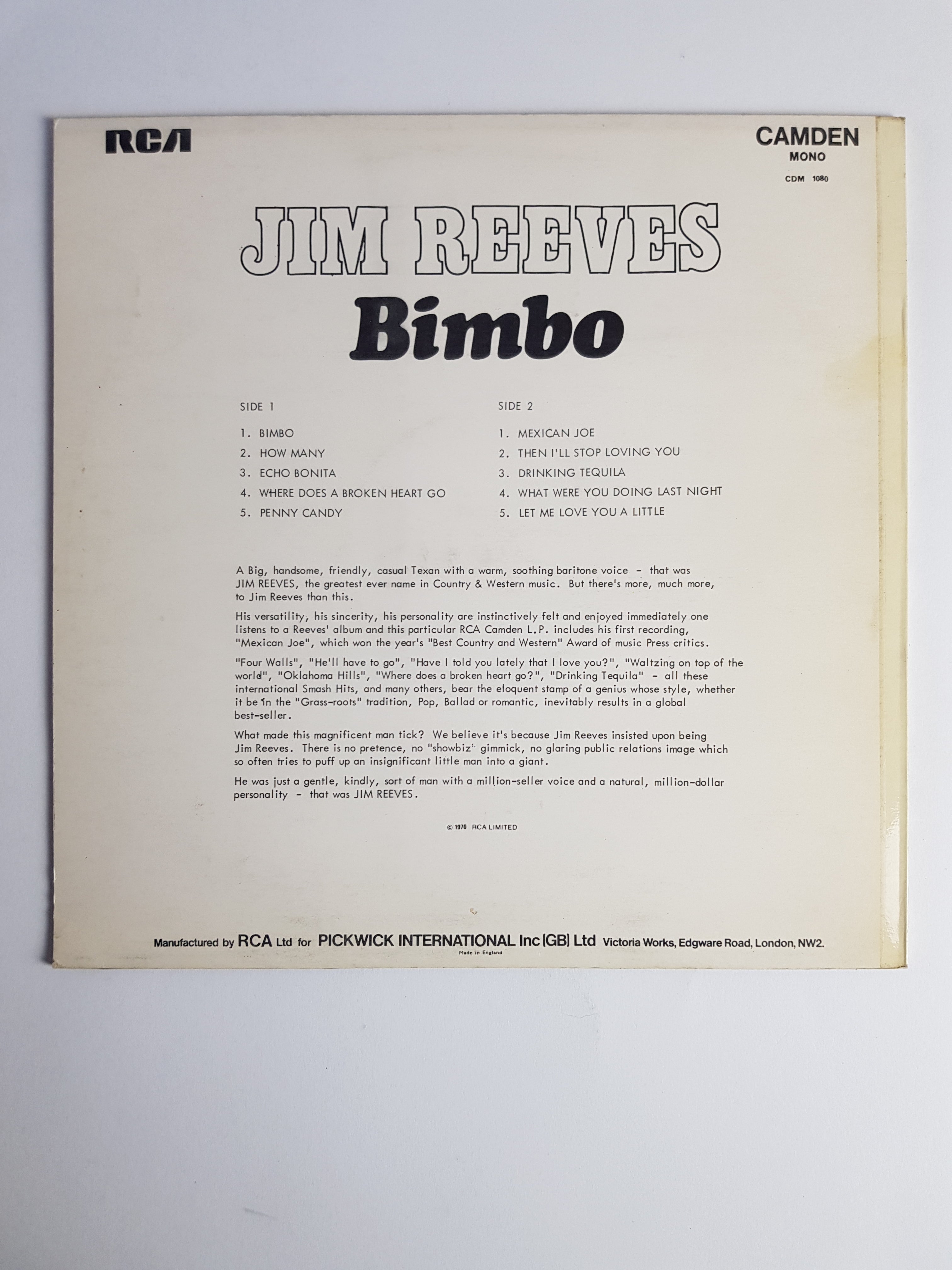 Jim Reeves – Bimbo