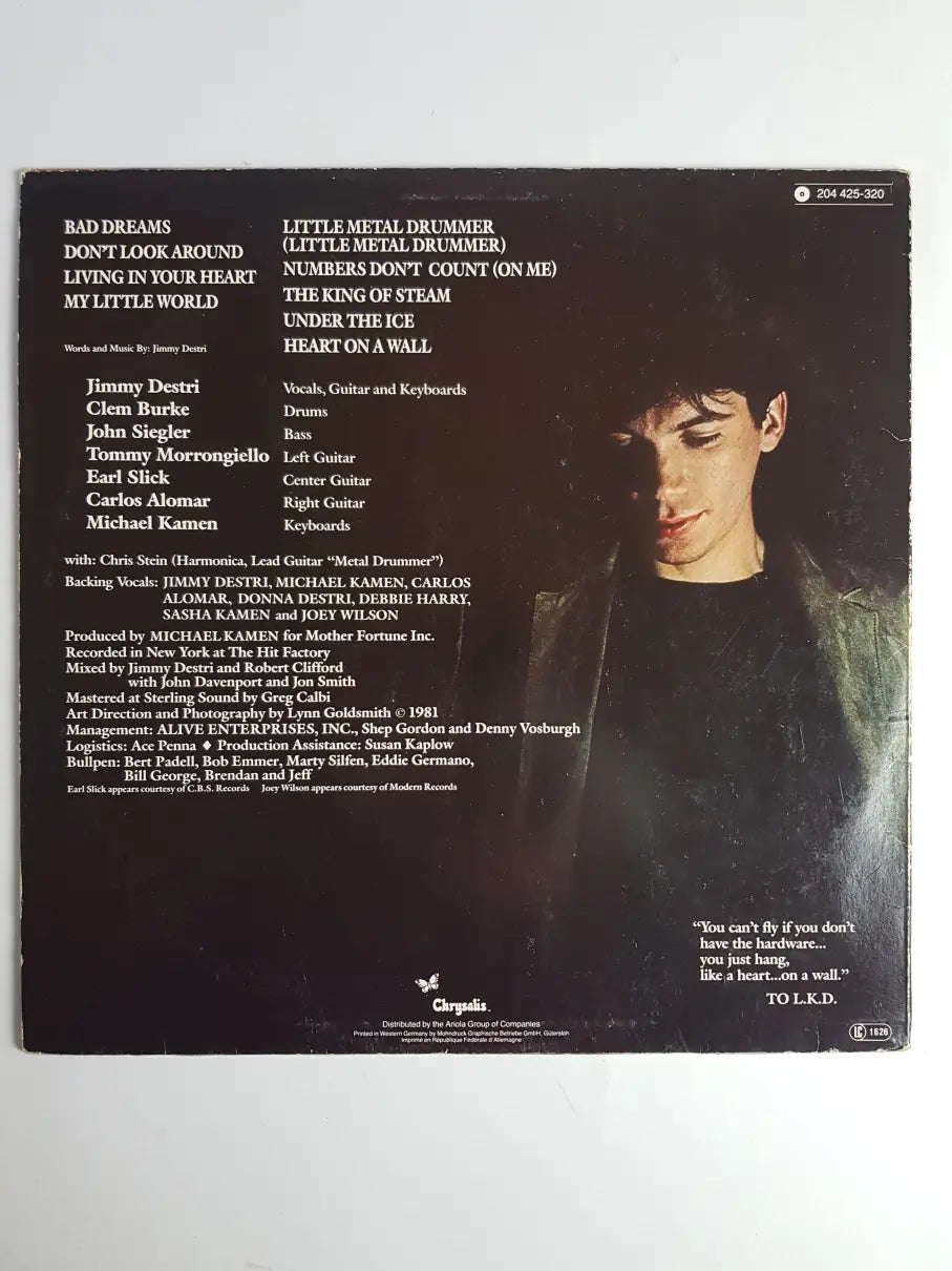 Jimmy Destri – Heart On A Wall