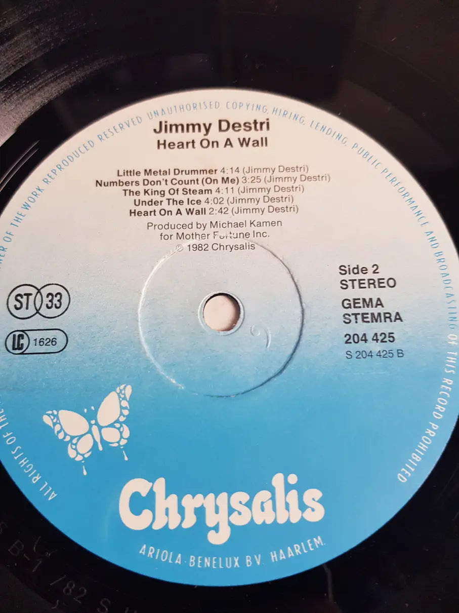 Jimmy Destri – Heart On A Wall