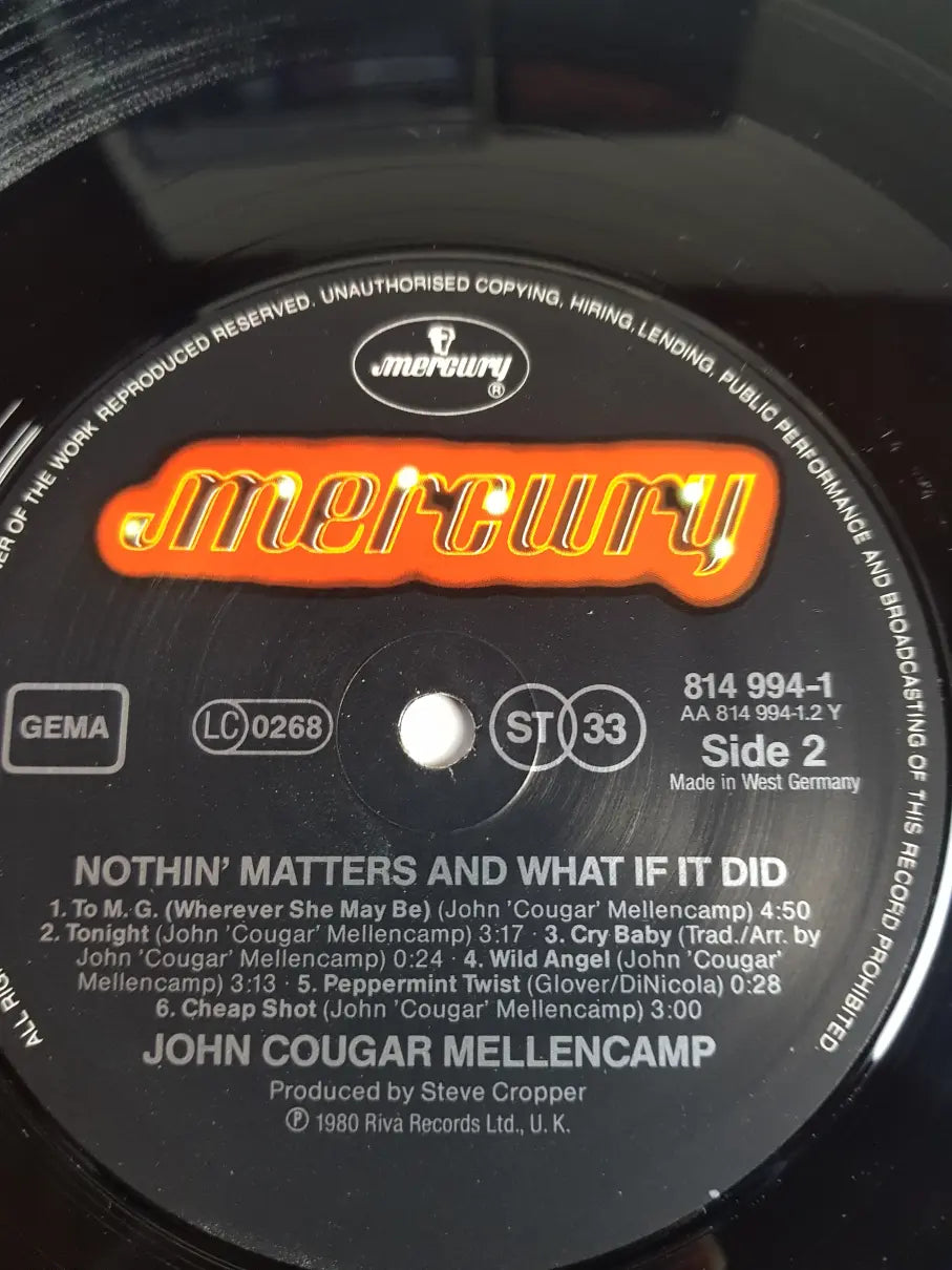 John Cougar – Nothin' Matters And What If It Did