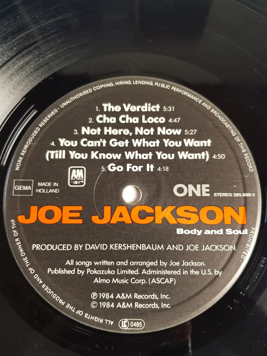Joe Jackson – Body And Soul