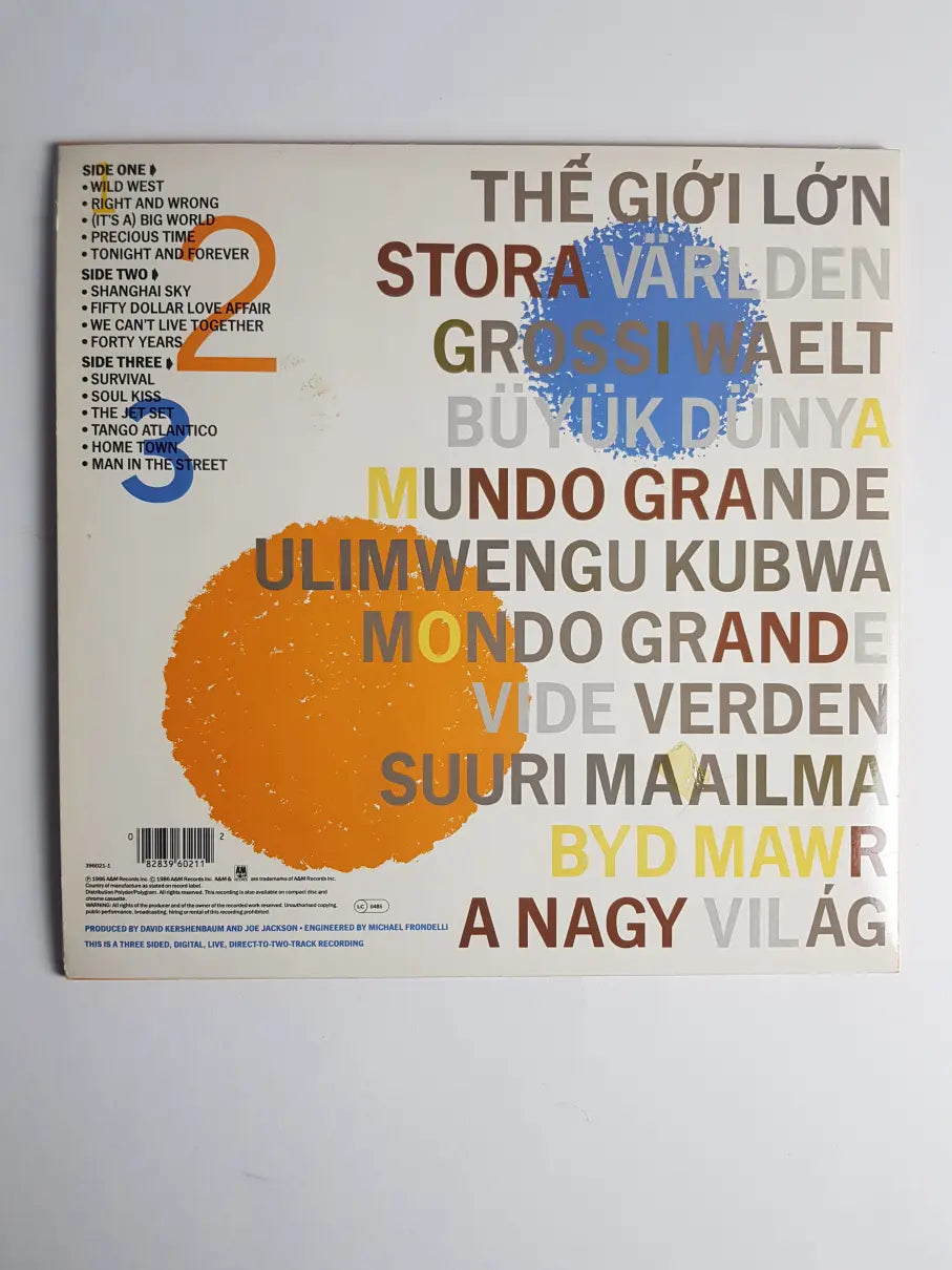 Joe Jackson – Big World