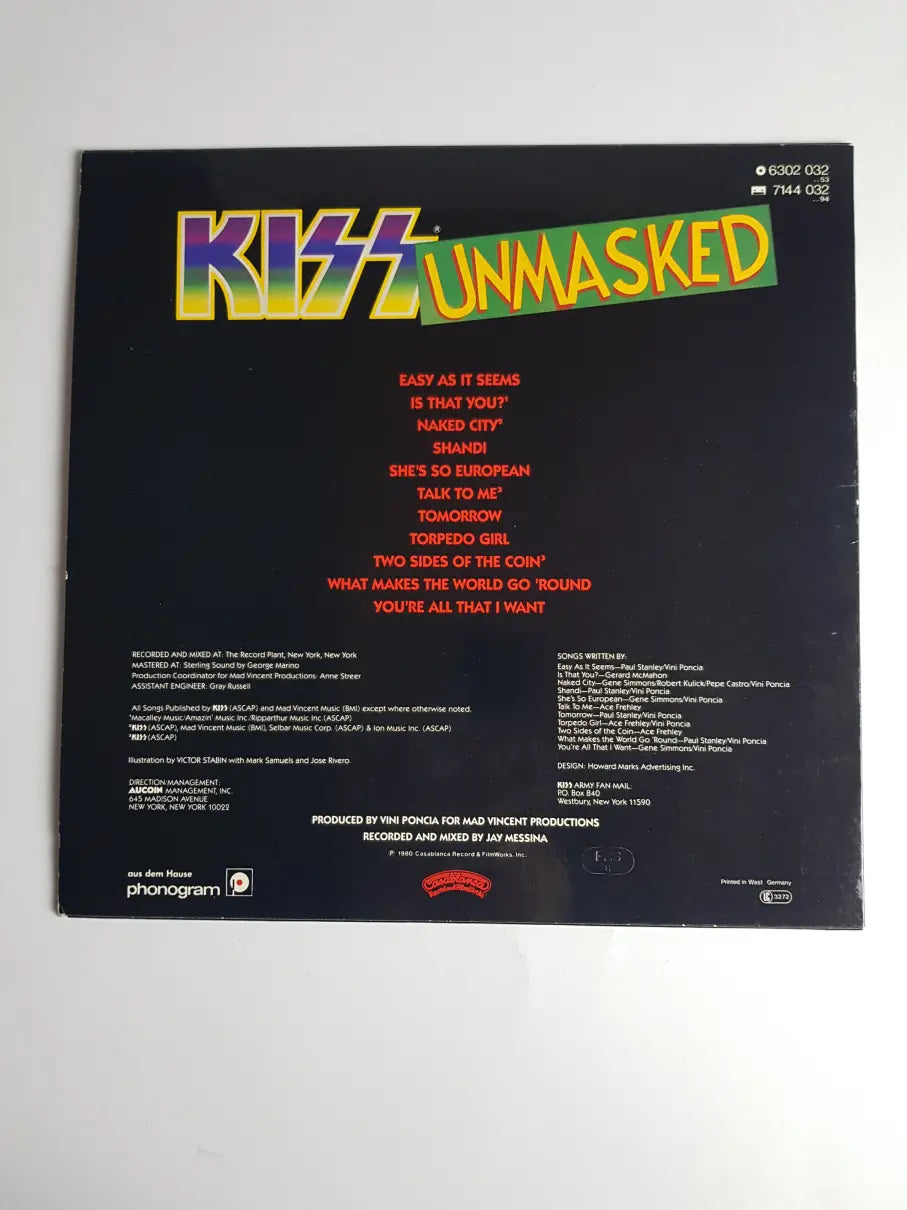 Kiss – Unmasked