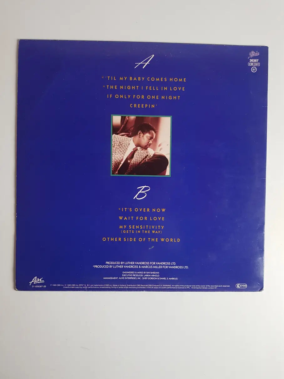 Luther Vandross – The Night I Fell In Love