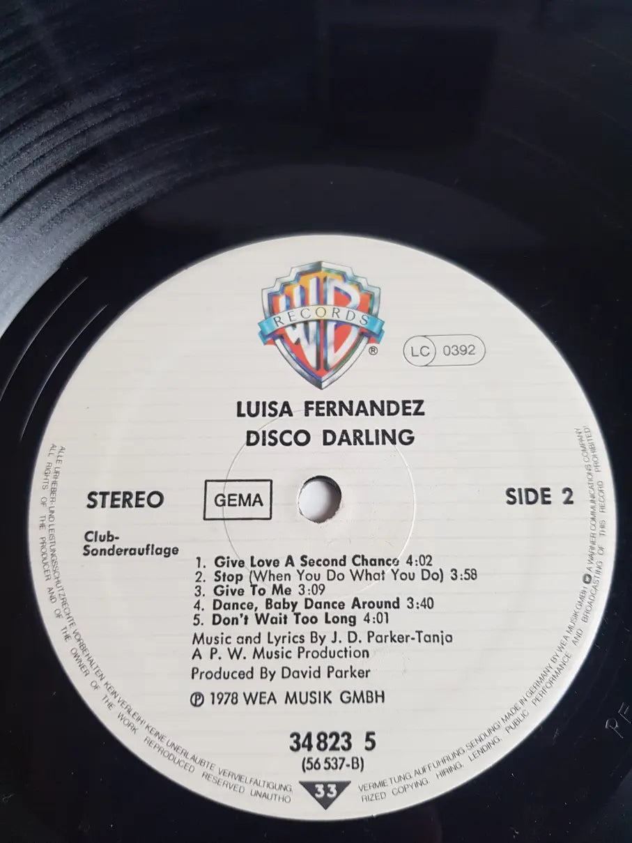 Luisa Fernandez – Disco Darling VG+