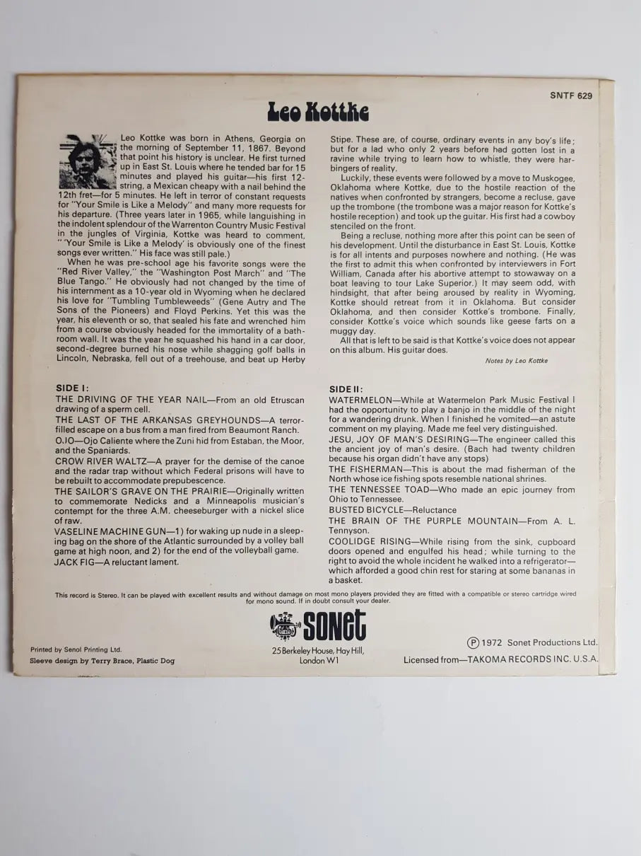 Leo Kottke – 6 & 12 String Guitar