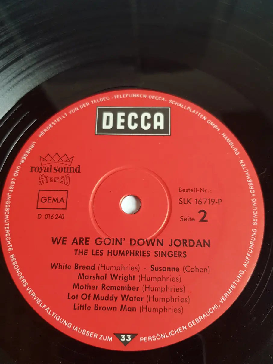 The Les Humphries Singers – We Are Goin' Down Jordan