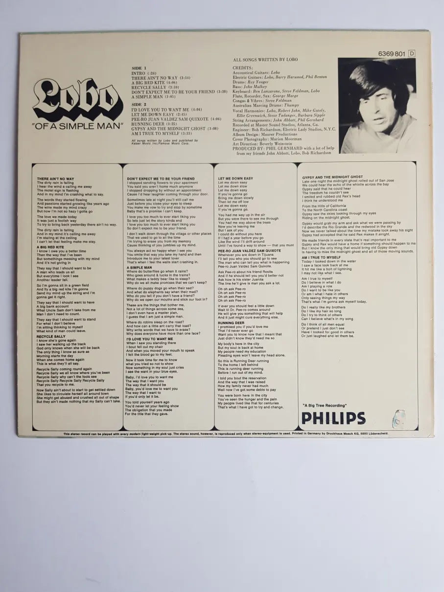 Lobo  – Of A Simple Man