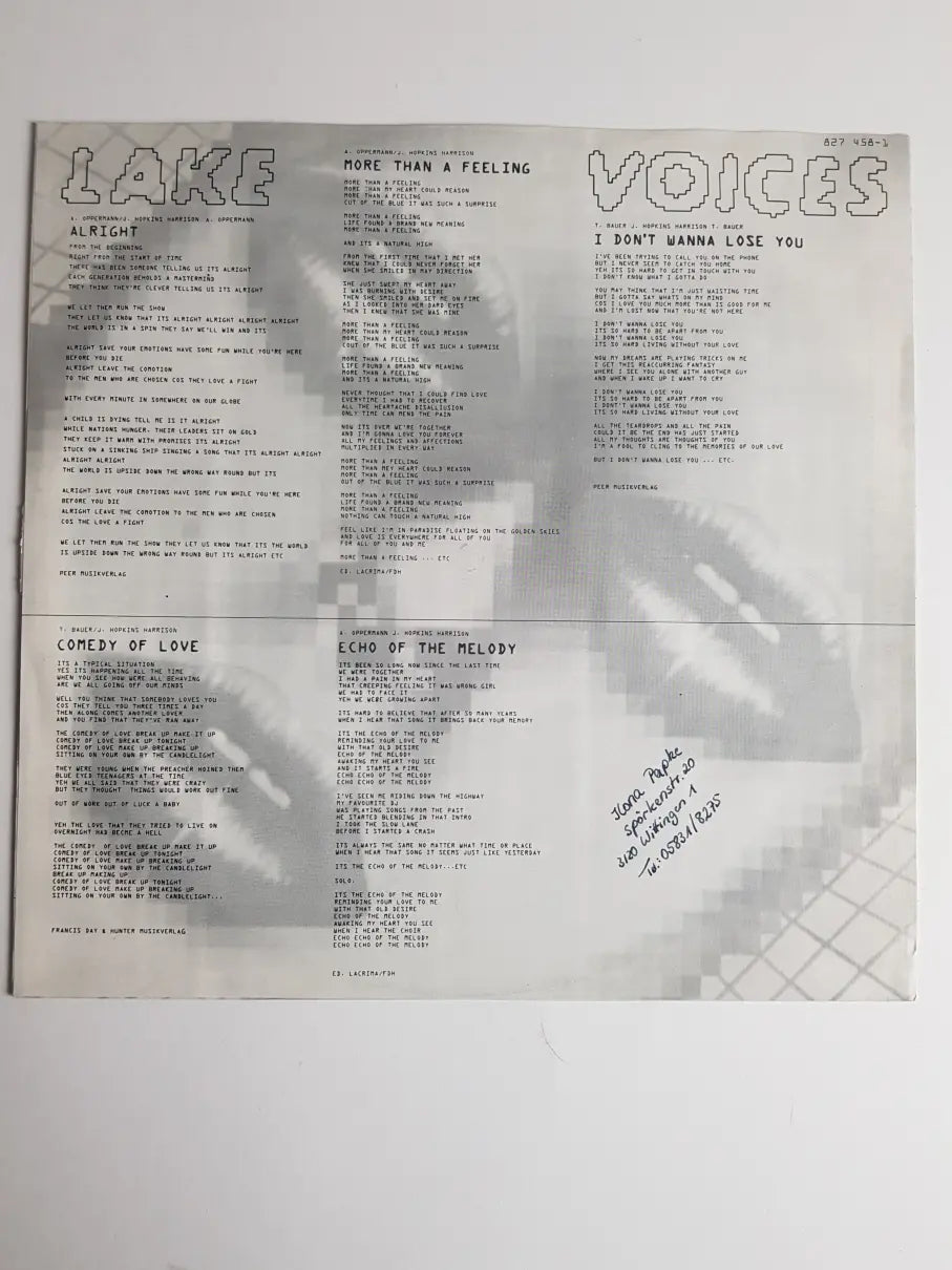 Lake – Voices