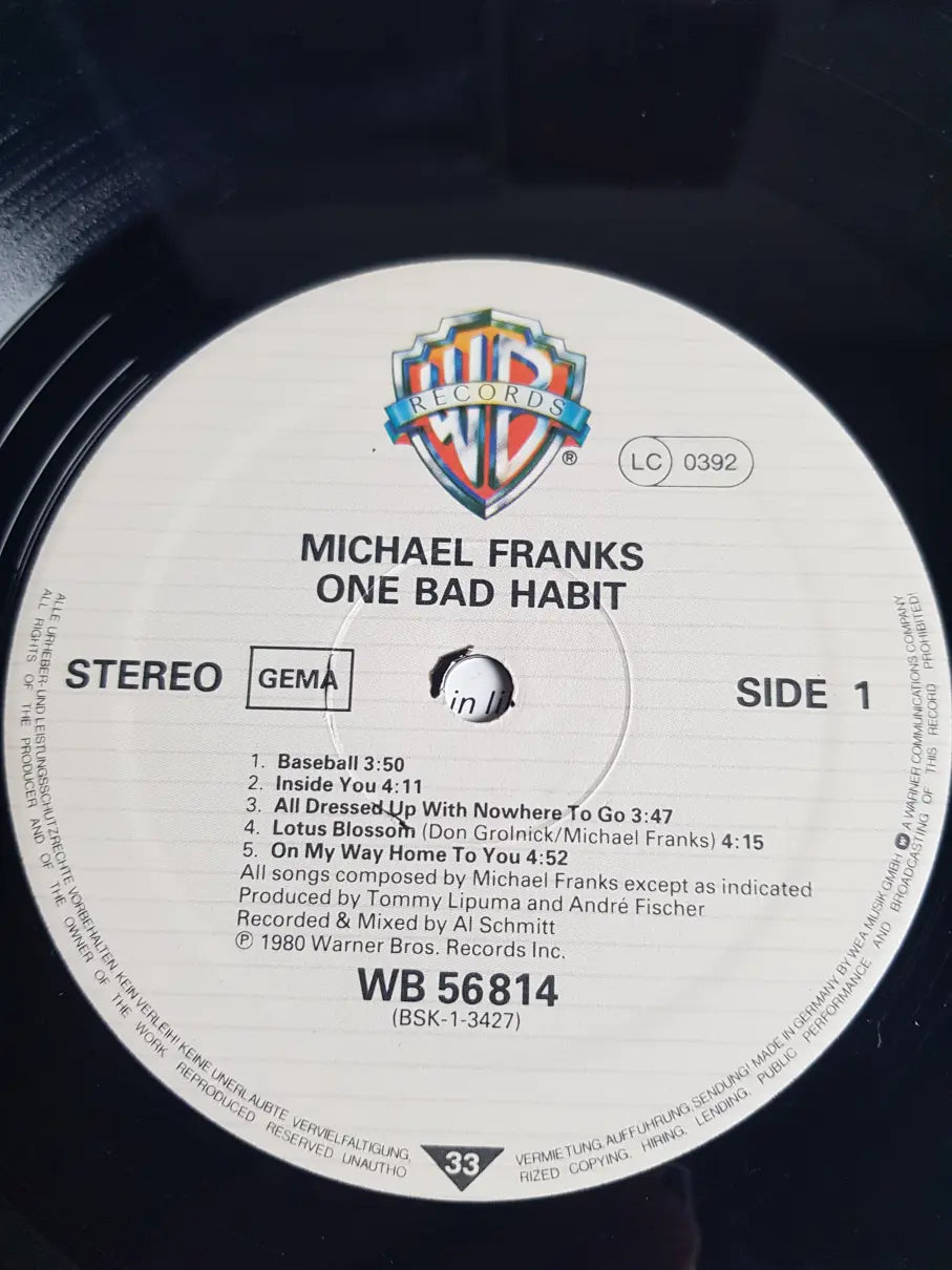 Michael Franks – One Bad Habit