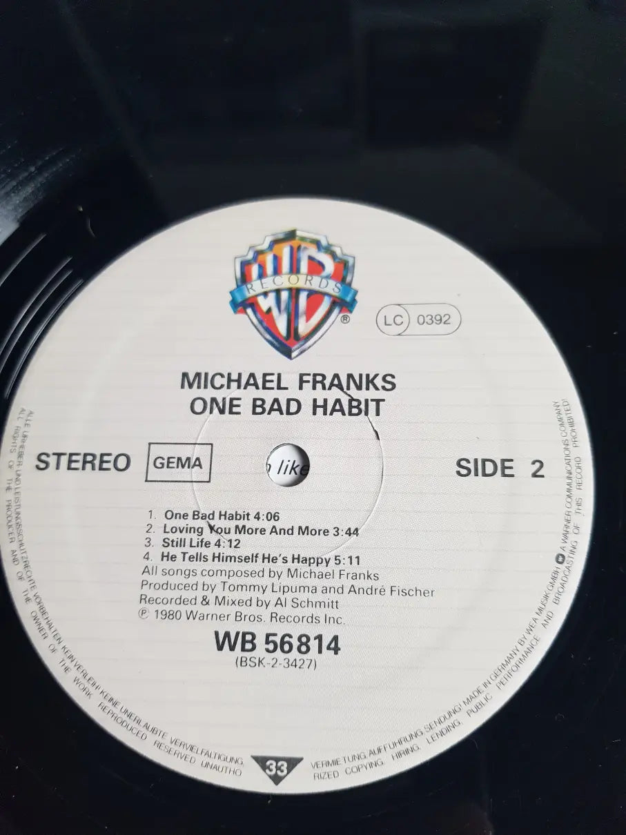 Michael Franks – One Bad Habit