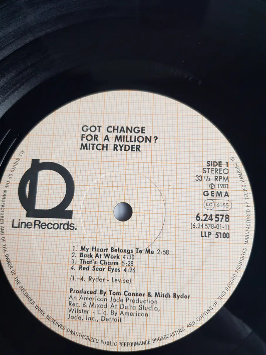 Mitch Ryder – Got Change For A Million?