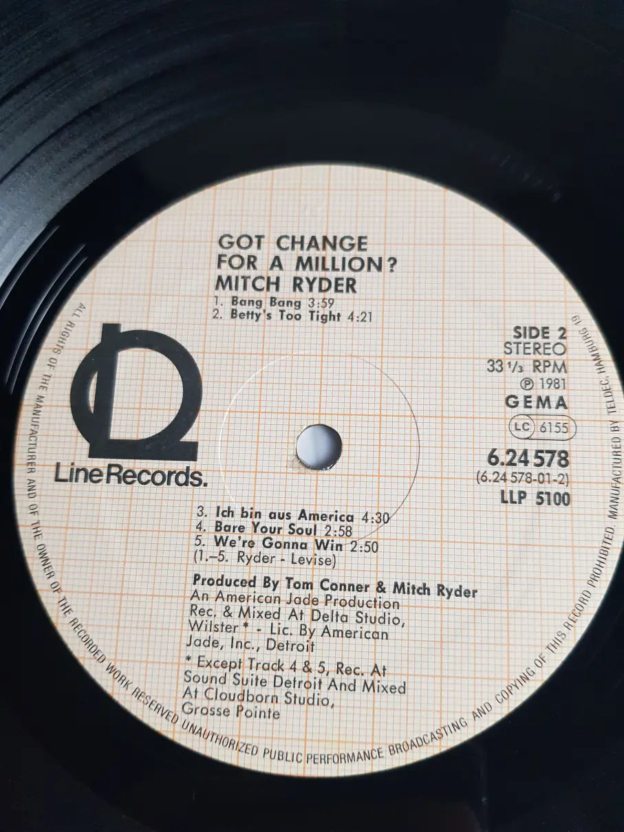 Mitch Ryder – Got Change For A Million?