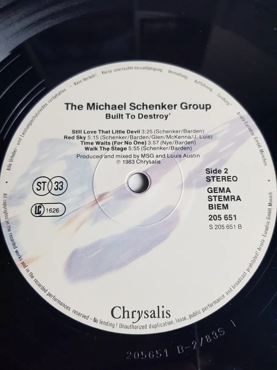 The Michael Schenker Group – Built To Destroy