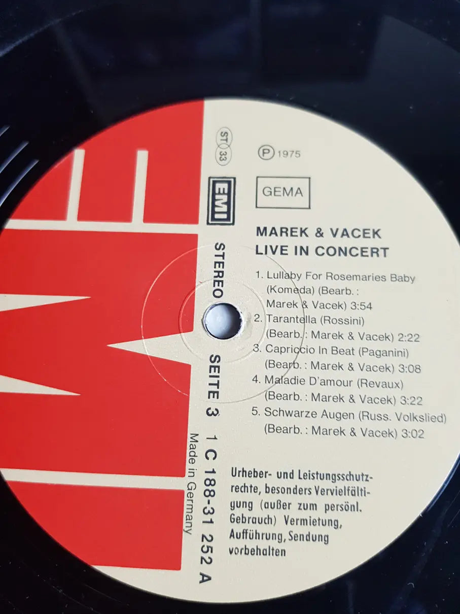 Marek & Vacek – Marek & Vacek Live