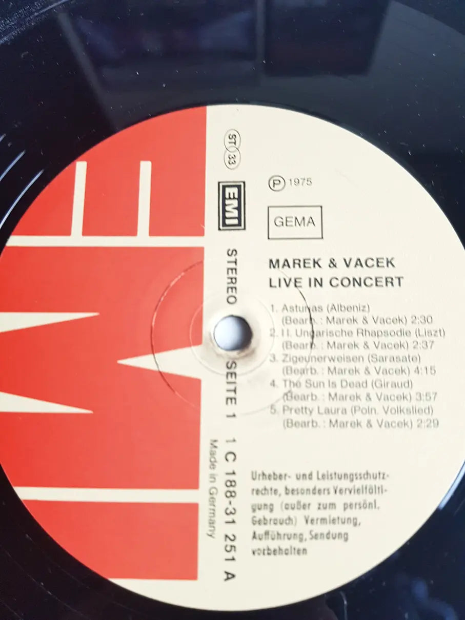 Marek & Vacek – Marek & Vacek Live
