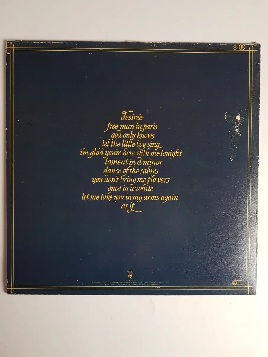 Neil Diamond – I'm Glad You're Here With Me Tonight VG+/VG+