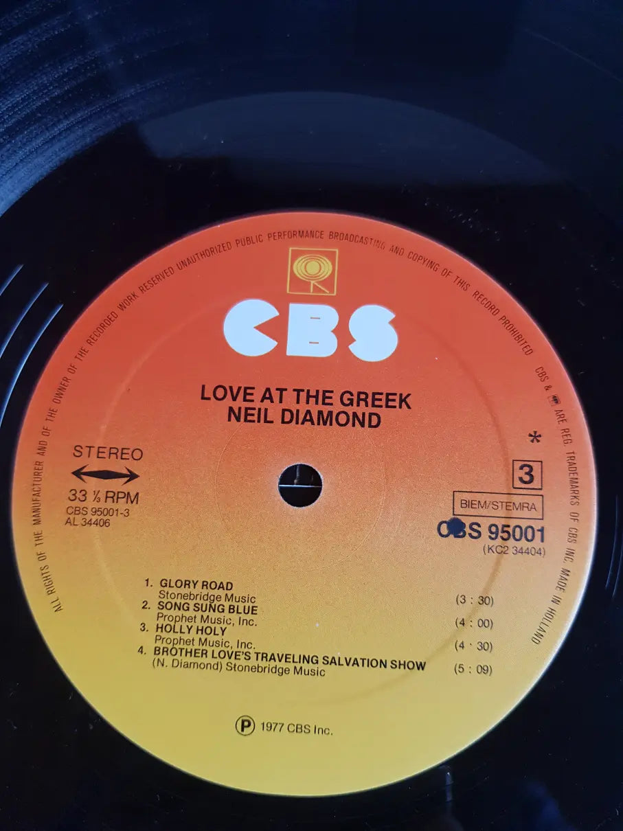 Neil Diamond – Love At The Greek - Recorded Live At The Greek Theatre