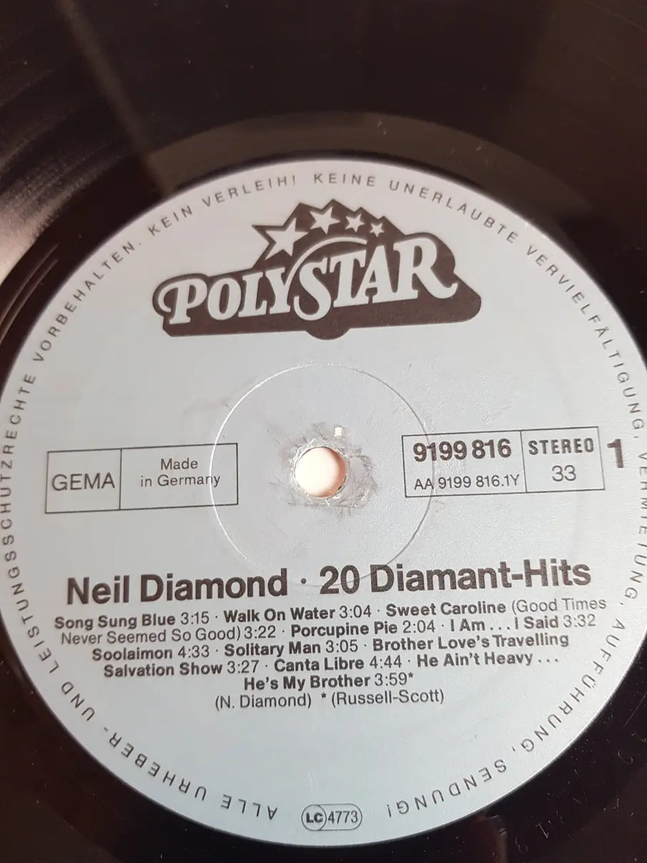Neil Diamond – 20 Diamant Hits