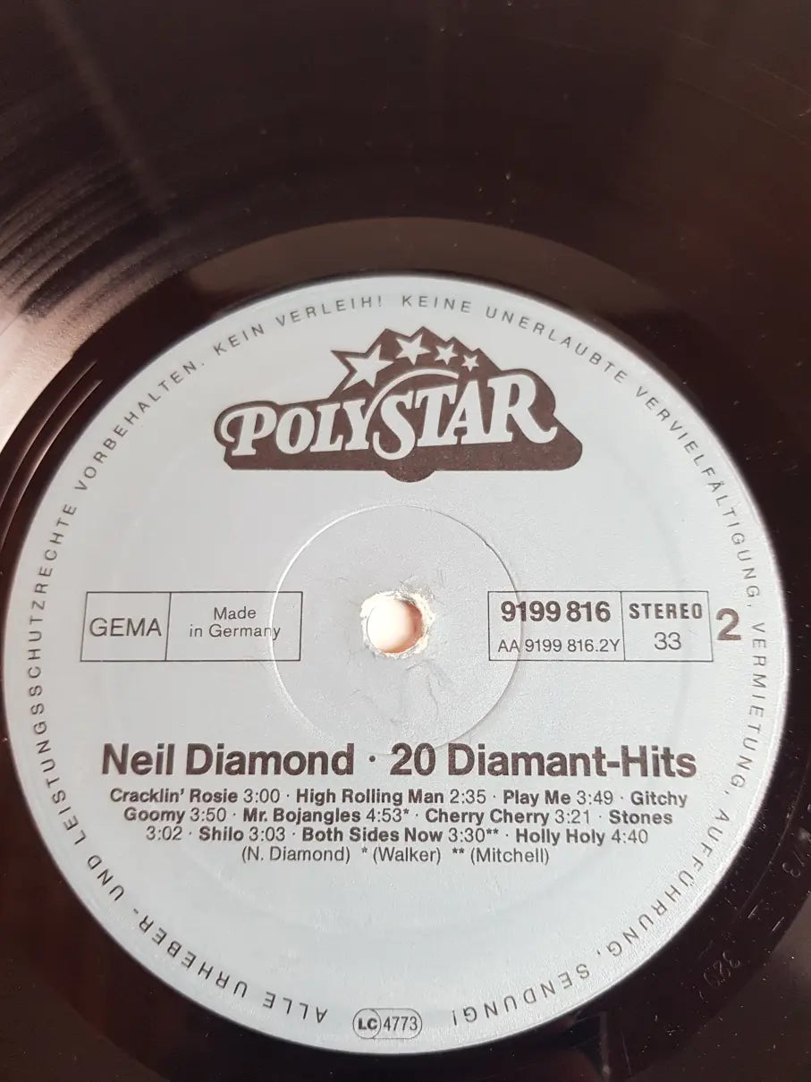 Neil Diamond – 20 Diamant Hits