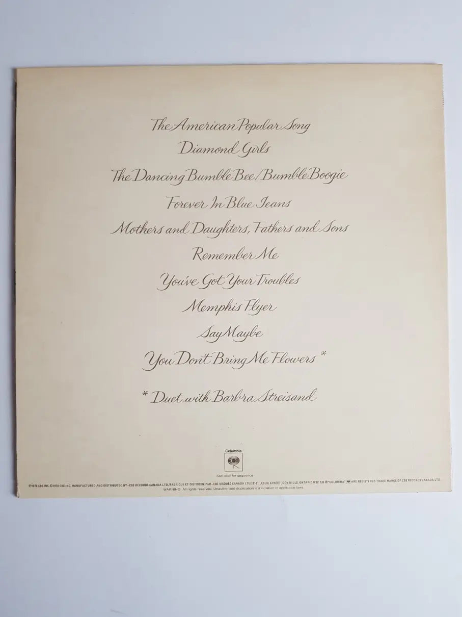 Neil Diamond – You Don't Bring Me Flowers