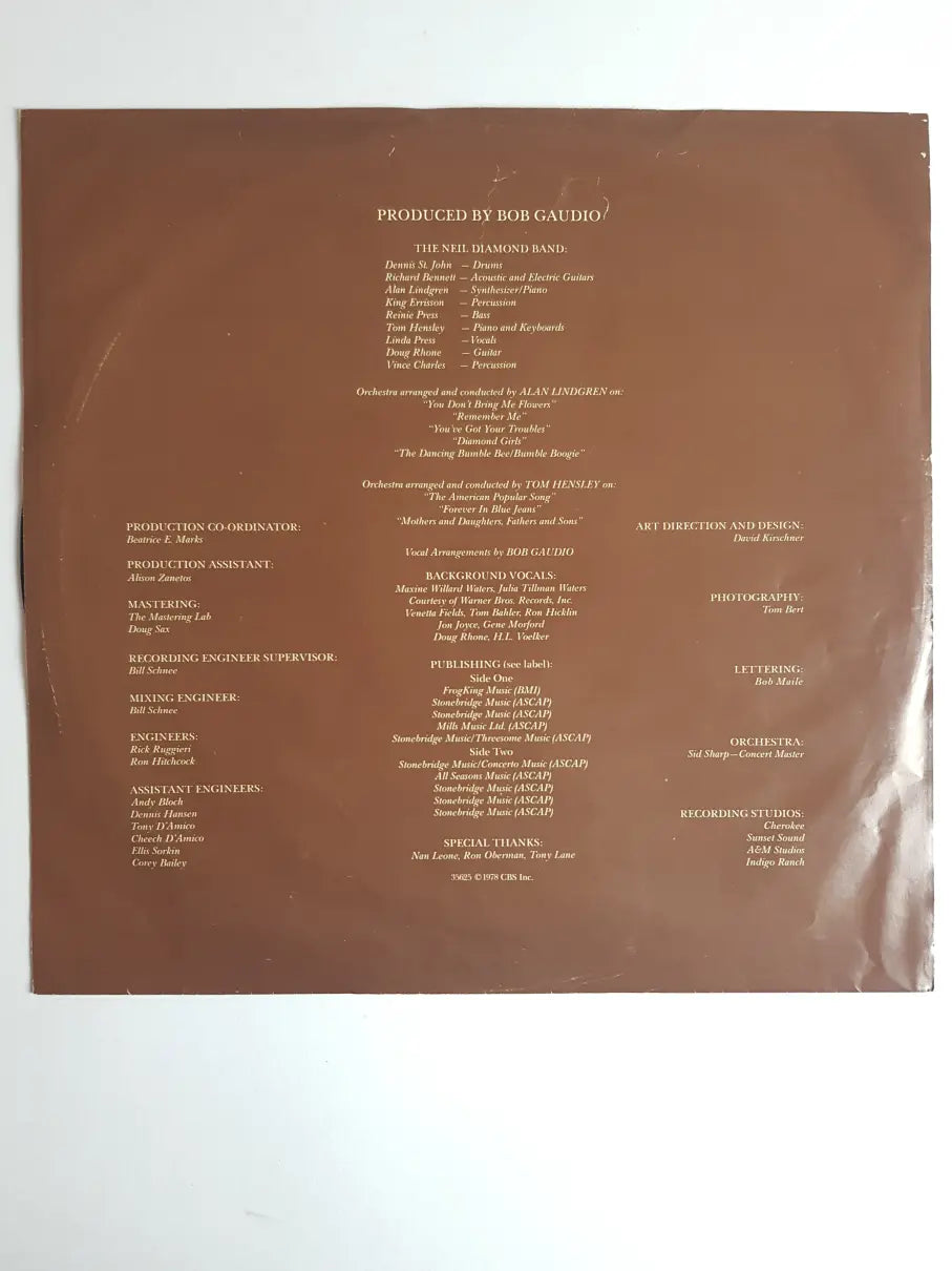 Neil Diamond – You Don't Bring Me Flowers