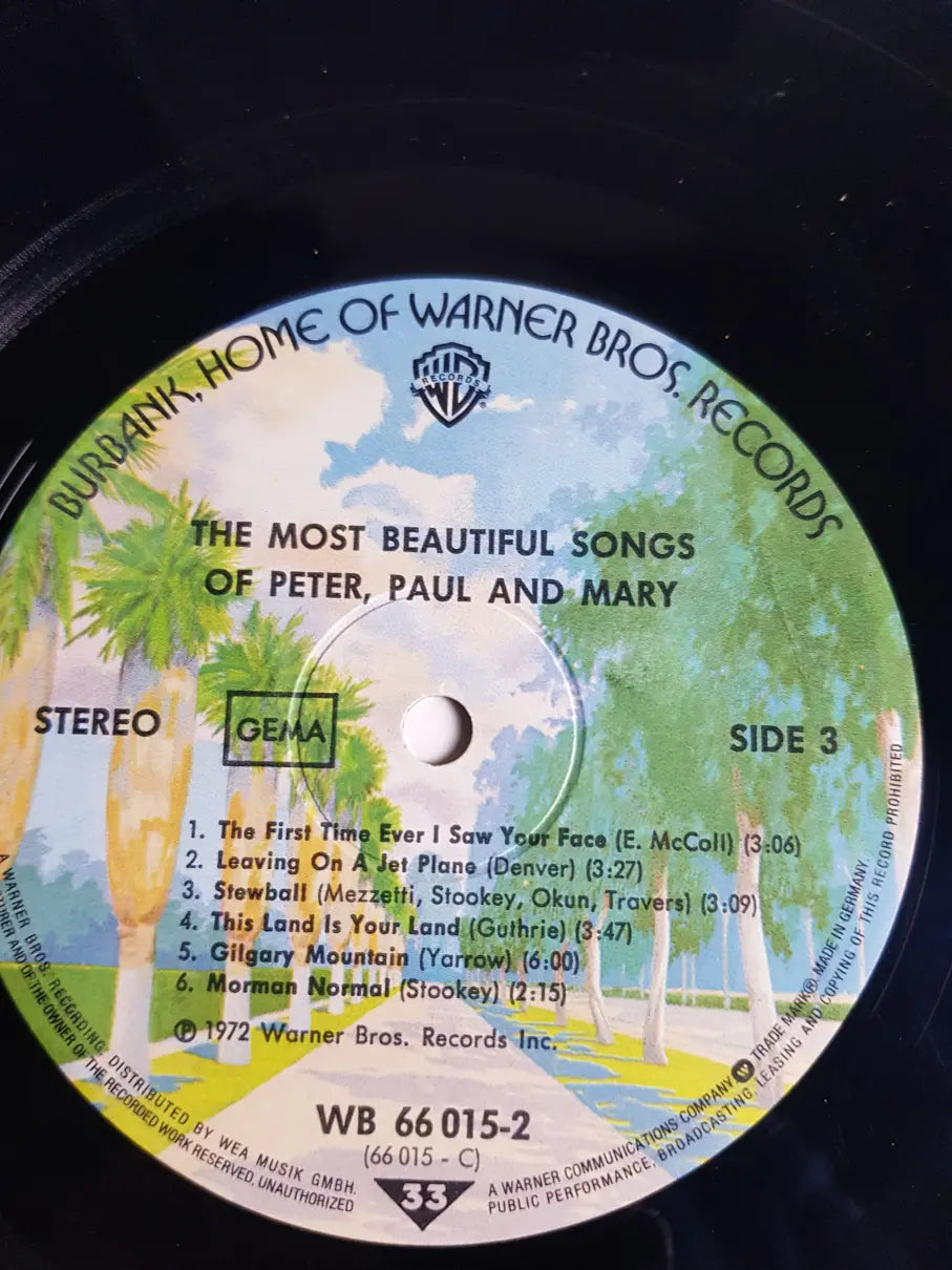 Peter, Paul & Mary – The Most Beautiful Songs Of Peter, Paul & Mary
