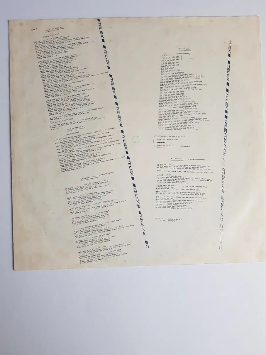 The Rolling Stones – Emotional Rescue