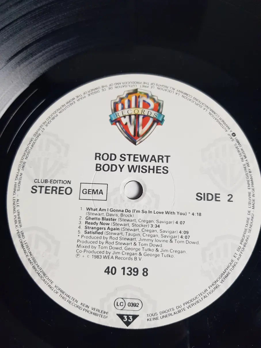 Rod Stewart – Body Wishes