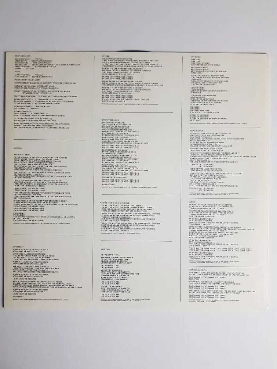 Simply Red – Men And Women