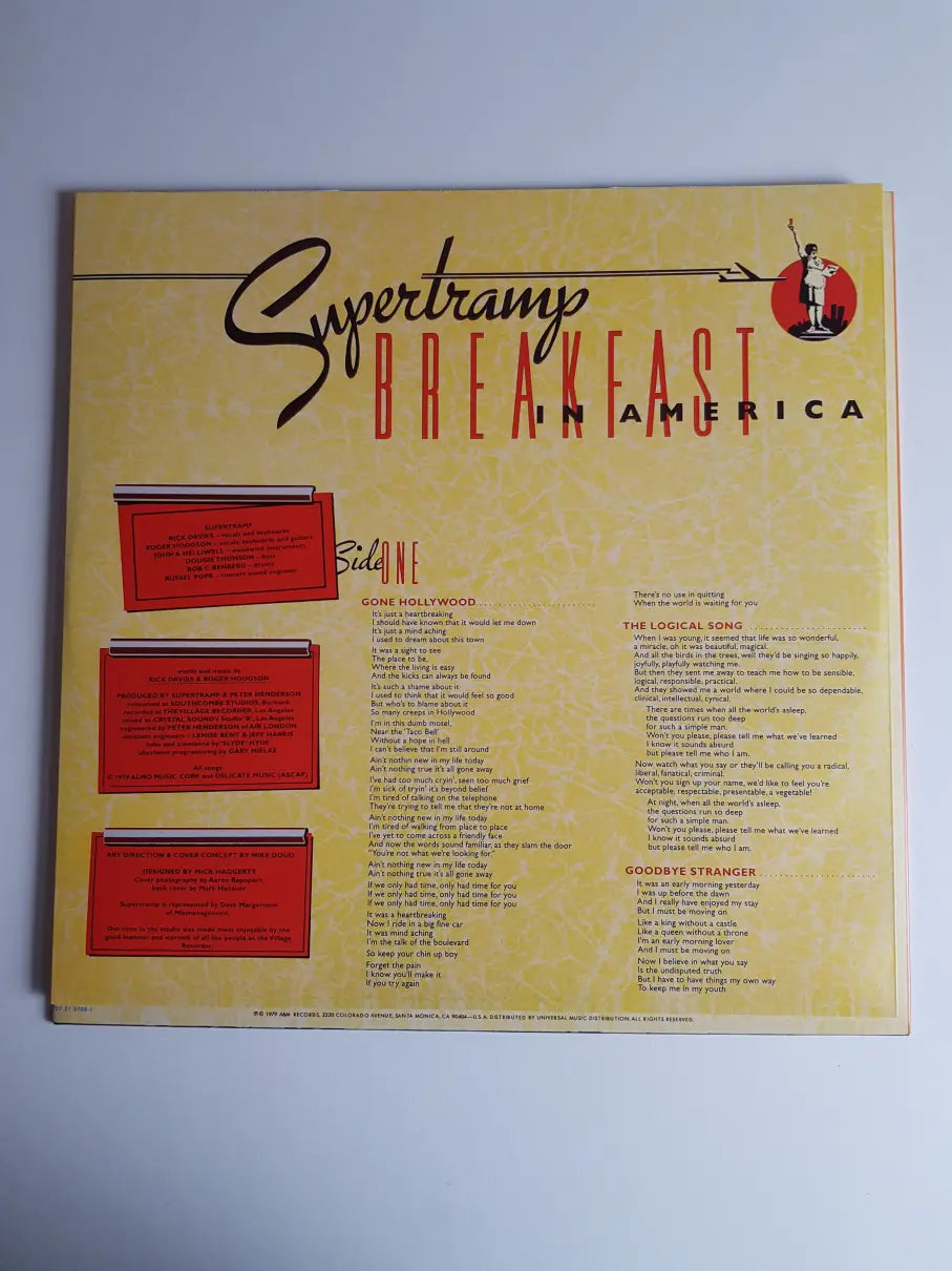 Supertramp – Breakfast In America