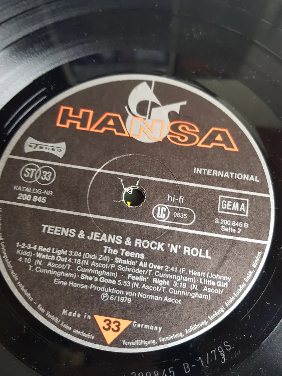 The Teens – Teens & Jeans & Rock 'n' Roll